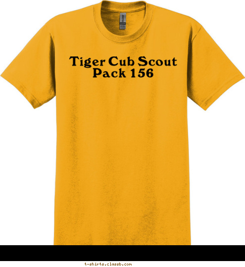 Tiger Cub Scout Pack 156 T-shirt Design 