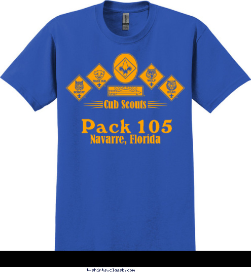 Navarre, Florida Pack 105 Cub Scouts T-shirt Design 