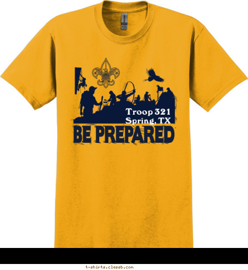 Troop 321 Spring, TX T-shirt Design 