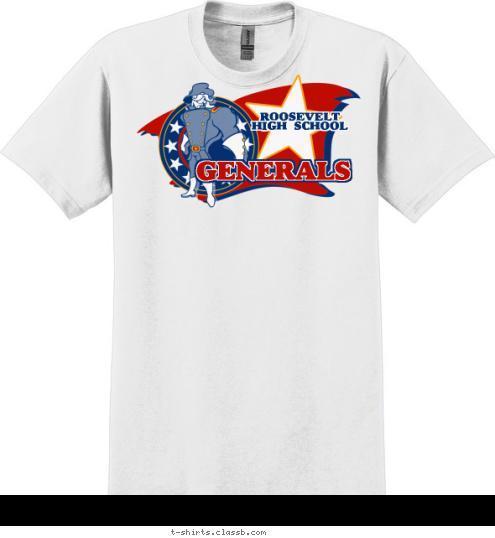 HIGH SCHOOL ROOSEVELT GENERALS T-shirt Design SP2932