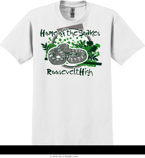 Roosevelt High Home of the Snakes T-shirt Design SP2936