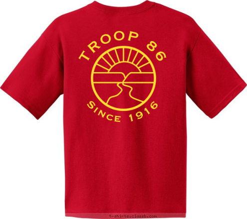 Troop 86 Stroudsburg, PA Since 1916 TROOP 86 Stroudsburg, PA TROOP 86 T-shirt Design 