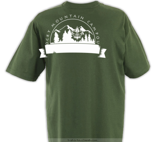 2008 Anytown, USA ROCKY MOUNTAIN CAMPOUT TROOP 123 T-shirt Design 