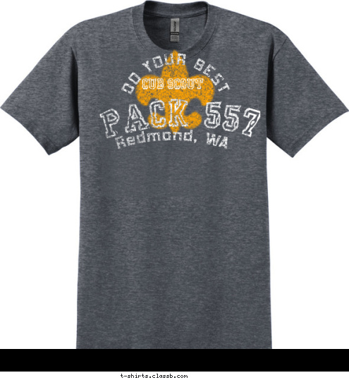 CUB SCOUT Redmond, WA PACK 557 DO YOUR BEST T-shirt Design 