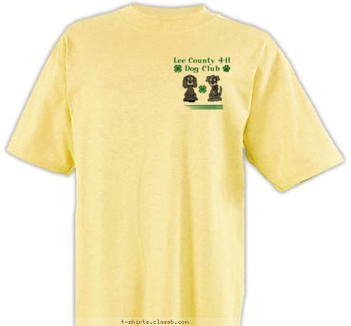 Lee County 4-H Dog Club Lee County 4-H Dog Club Lee County 4-H Dog Club T-shirt Design 4-H Dog Club