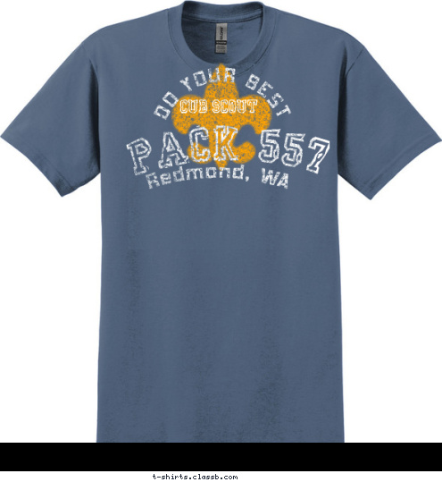 CUB SCOUT Redmond, WA PACK 557 DO YOUR BEST T-shirt Design 