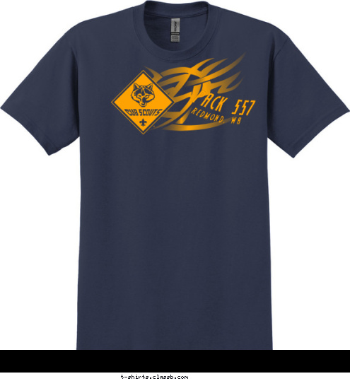 PACK 557 REDMOND, WA T-shirt Design 