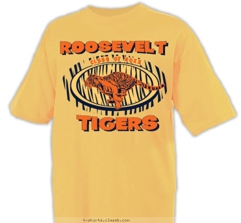 CLASS OF 2012 ROOSEVELT TIGERS T-shirt Design SP2949