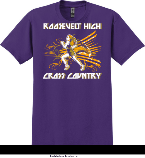 CROSS COUNTRY ROOSEVELT HIGH T-shirt Design SP2953