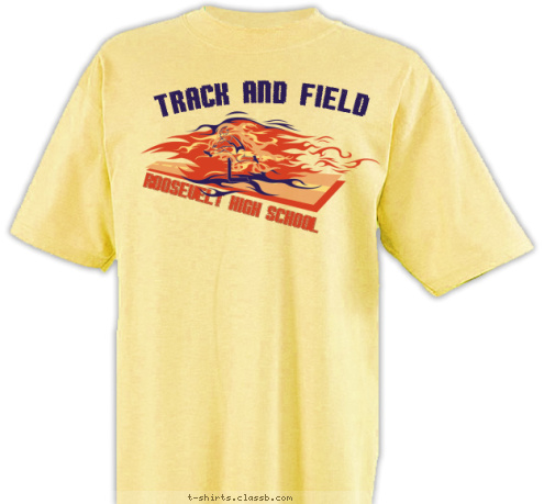 TRACK AND FIELD ROOSEVELT HIGH SCHOOL T-shirt Design SP2954