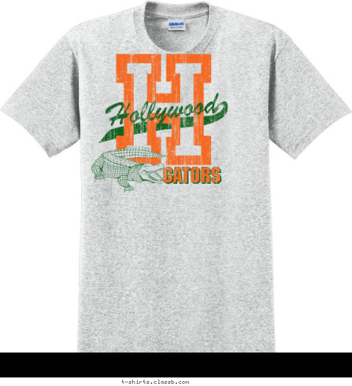 Hollywood GATORS GATORS GATORS H T-shirt Design 