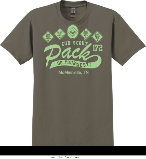     McMinnville, TN TM best! Do your 172 CUB SCOUT T-shirt Design 