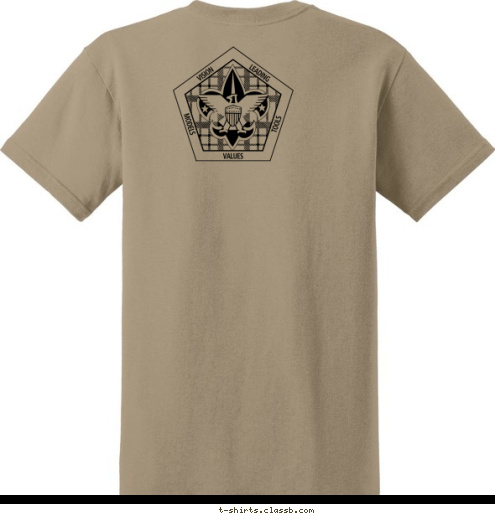 PATRULLA BUFALO NE-V-140 WOOD BADGE T-shirt Design 