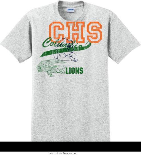 Lions Lions Columbia Lions CHS T-shirt Design 