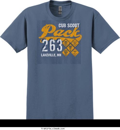 New Text 263 LAKEVILLE, MN CUB SCOUT T-shirt Design 