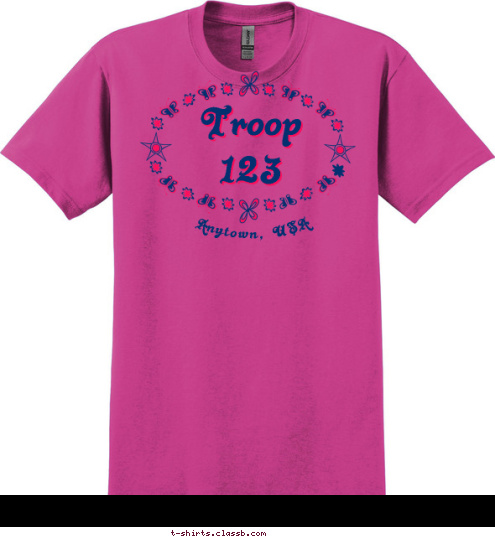 Anytown, USA Troop
123 T-shirt Design 