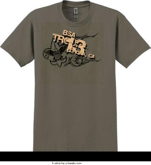 CORONA, CA 13 TROOP BSA T-shirt Design 