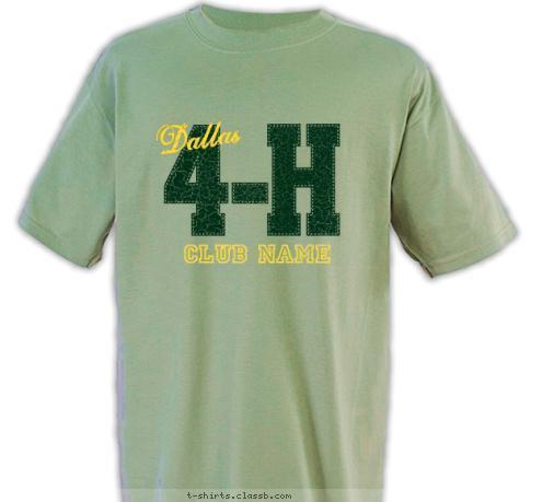 Dallas CLUB NAME T-shirt Design SP2685