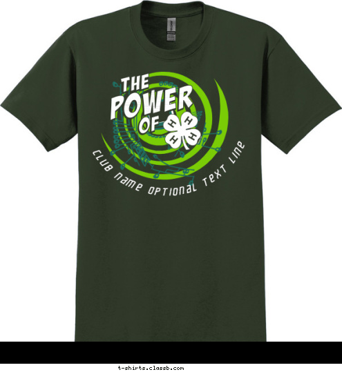 CLUB NAME   CITY, STATE THE Power OF T-shirt Design SP2687