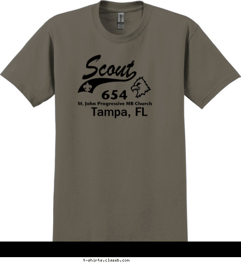 Tampa, FL 654 St. John Progressive MB Church T-shirt Design scout 654