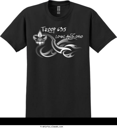 SEALS WOLVERINES TROOP 635 LOVELAND, OHIO T-shirt Design 