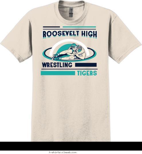 TIGERS WRESTLING ROOSEVELT HIGH T-shirt Design SP2980