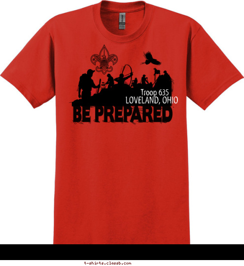 Troop 635 LOVELAND, OHIO T-shirt Design 