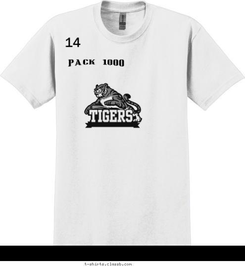 14 14 pack 1000 T-shirt Design 