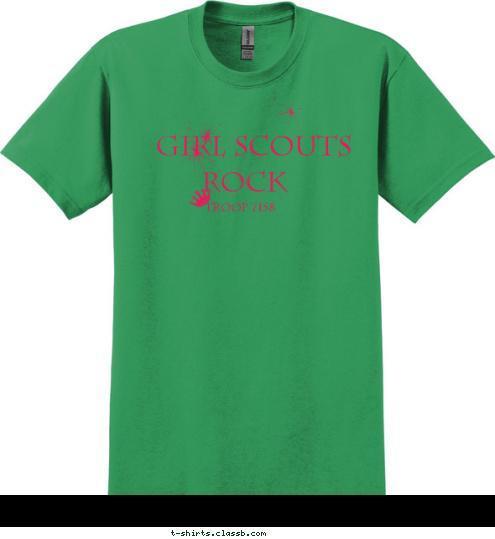 Girl Scouts Rock Girl Scouts Troop 7158 T-shirt Design 