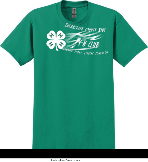 Sugarcreek County Kids Learning Today, Leading Tomorrow 4-H CLUB T-shirt Design 