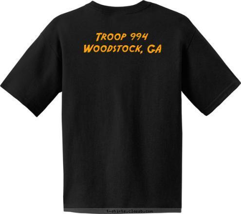 994 Woodstock, GA Troop 994 Be Prepared T-shirt Design 