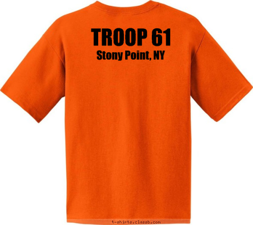 New Text Stony Point, NY TROOP 61 TROOP 61 SUMMER CAMP 2011 GarryOwen! Camp Barton T-shirt Design 