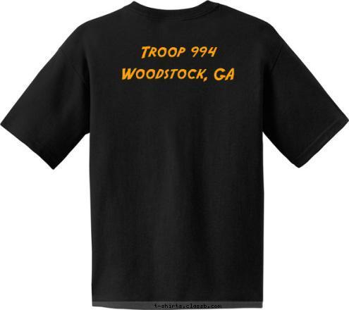 Troop Woodstock, GA Troop 994 Be Prepared T-shirt Design 