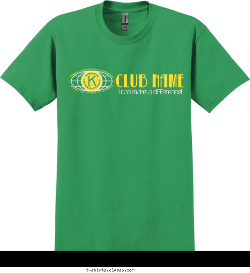 I can make a difference! CLUB NAME T-shirt Design 