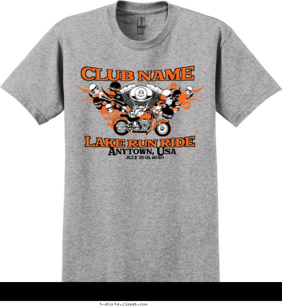 Lake Run Ride T-shirt Design
