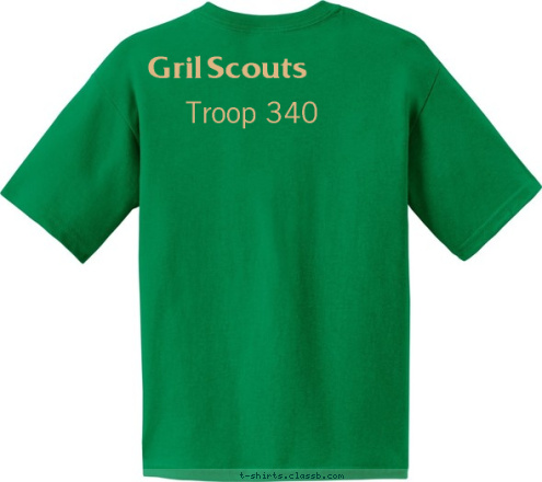 GS Troop 340 Gril Scouts Troop 340 T-shirt Design 