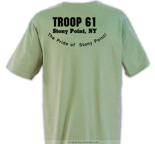 The Pride of  Stony Point! TROOP 61 Stony Point, NY T-shirt Design Troop 61 2011