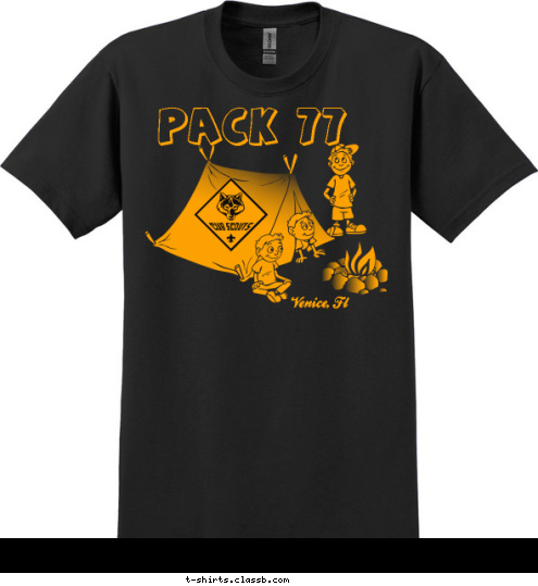 PACK 77 Venice, Fl T-shirt Design 