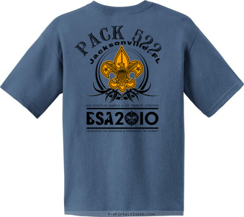 PACK 522 Jacksonville, FL T-shirt Design 