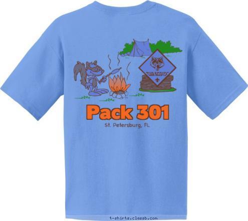 Pack 301 Pack 301 St. Petersburg, FL T-shirt Design 