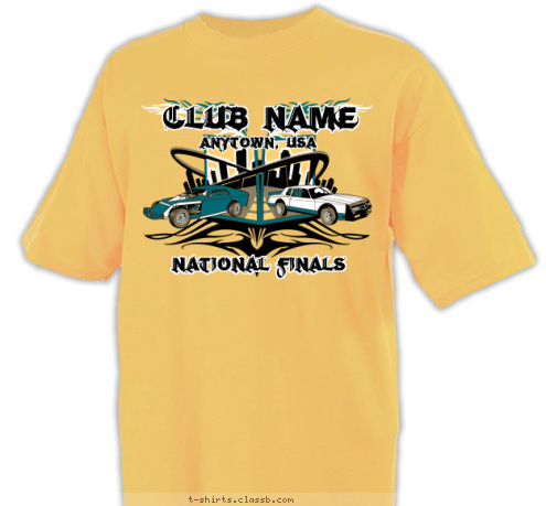 NATIONAL FINALS ANYTOWN, USA CLUB NAME T-shirt Design SP3071