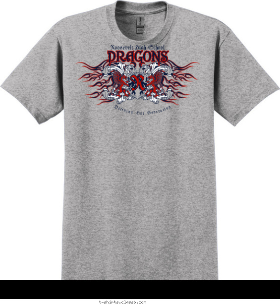 Fiery Dragon Pride T-shirt Design