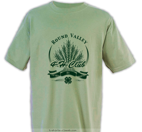 4-H Club 4-H Club DOING BY LEARN Round Valley T-shirt Design 