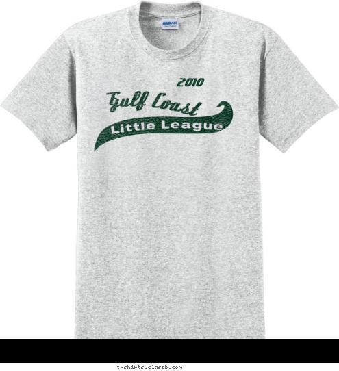 2010 Little League Gulf Coast T-shirt Design 