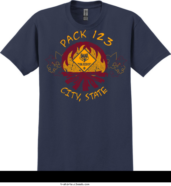 Pack Campfire Shirt T-shirt Design