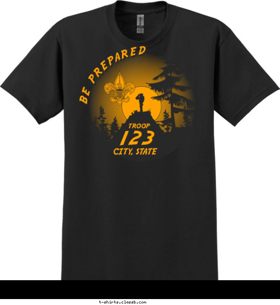 Mountain Hill Troop Shirt T-shirt Design