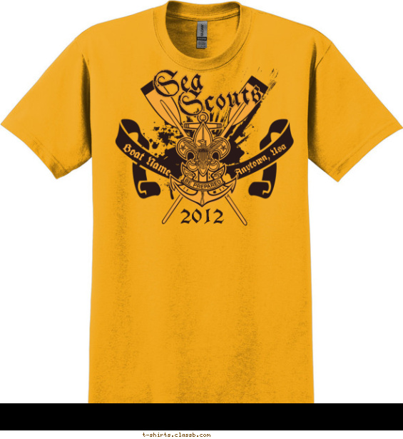 Sea Scout Burst T-shirt Design