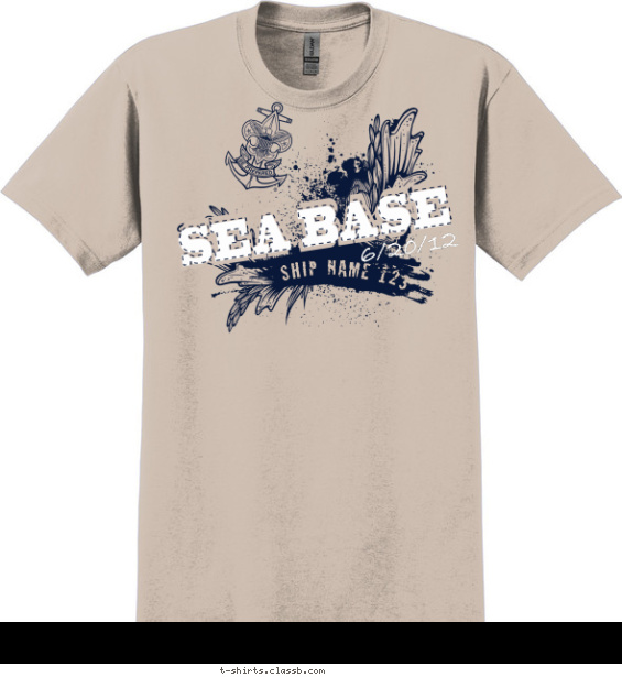 Sea Base Trendy T-shirt Design