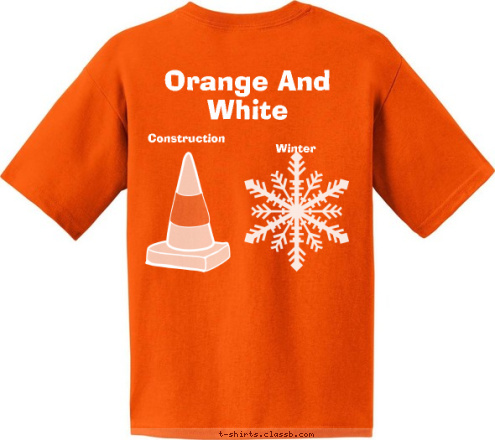 Winter Construction  Orange And White There Are Two Seasons
    In Michigan T-shirt Design 