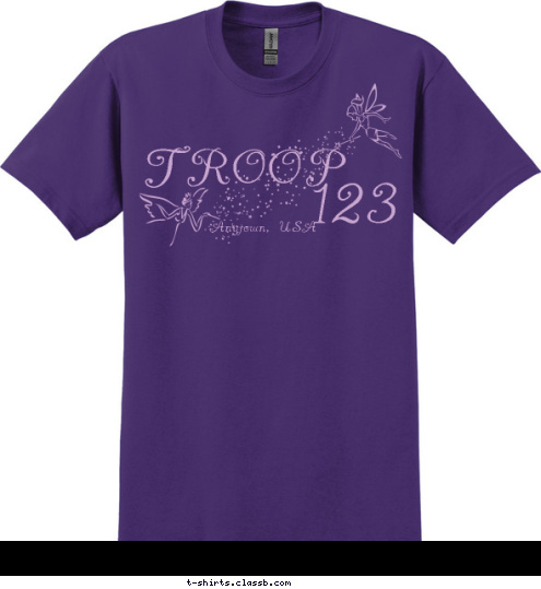 Anytown, USA 123 TROOP T-shirt Design 